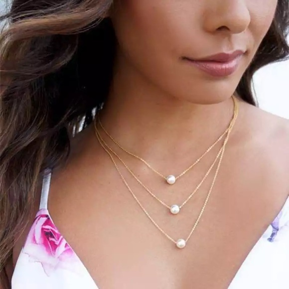 Jewelry - Gold Filled Pearl Multilayer Necklace